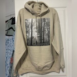 Taylor Swift Folklore In The Trees Beige Hoodie